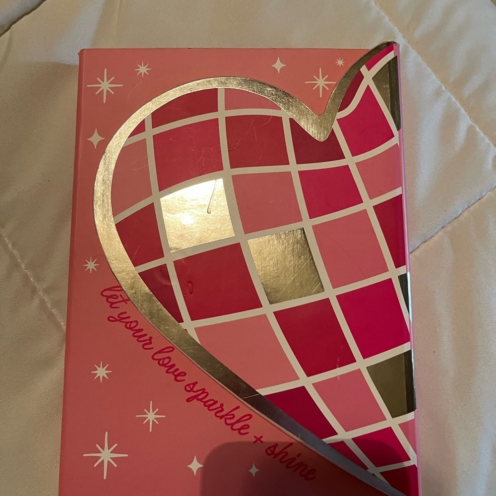 Chic Pink Journal with Silver Heart Design